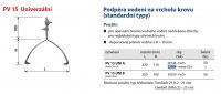 Podpěra vedení na krov PV 15 Uni 'A', N 220 x 110 / 100 Kovoblesk 23504