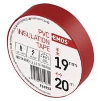 Izolační páska PVC 19mm 20m červená EMOS F61923