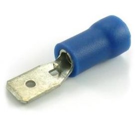 KPP 2,5-48 Kolík plochý poloizolovaný,průřez 1,5-2,5mm2/4,8x0,8mm PVC (BF-M408)