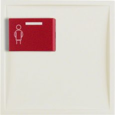 Centrální díl s červeným tlačítkem pro hovor S.1, krémová, lesk BERKER 12168982