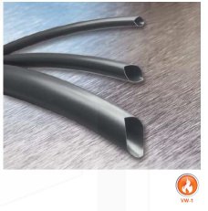 wpr30581 PVC trubička POWER-FLEX 300, VW-1, d6,0mm, +105°C, černá, STŘIH 20-480m