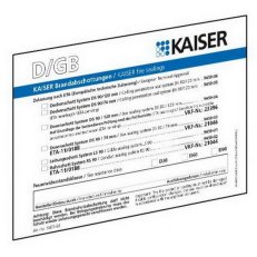 Identifikační cedule KAISER 9473-92