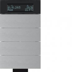 Tlačítkový senzor IR, 4-násobný s termostatem IQ Alu BERKER 75664694