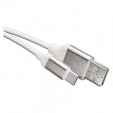 Nabíjecí a datový kabel USB-A 2.0/USB-C 2.0, 1 m, bílý EMOS SM7025W