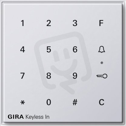 Keyless In kódovací klávesnice TX_44 (IP44) čistě bílá GIRA 260566