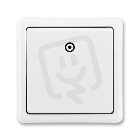 Tlačítko zapínací, řazení 1/0 3553-80289 B1 jasně bílá Classic ABB