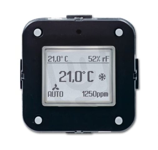 ABB KNX Prostorový termostat s 5násobným univerzálním vstupem + CO2 6109/28-500