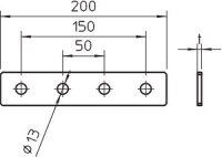 OBO 1124609 Spojka pro lištu MS 41 podélná GMS 4 VP G