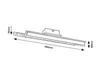 REMIEL LED 12W IP20 matná černá 3000K 760lm RABALUX 71045