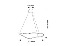 MIROSSI LED 40W IP20 černá 4000K 2070lm RABALUX 72266