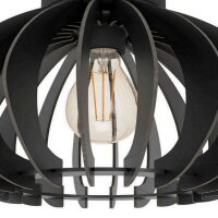 Stropní svítidlo COSSANO 3 E27 d450 černá/dřevo 1X40W IP20 EGLO 901001