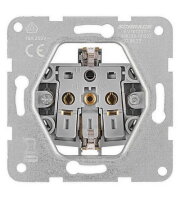 Zásuvka SCHUKO, bezšroubové svorky, červená SCHRACK EV101207--