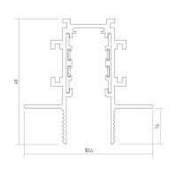 XNET RECESSED PROFILE 2.5m 48V DC IP40 S