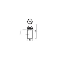 XPIPE ADJ. SEMI-REC. PROJ. 1x15W 220-240
