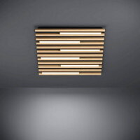 Stropní svítidlo MARREIRA LED 575X575 dřevo/černá 51W IP20 EGLO 390427