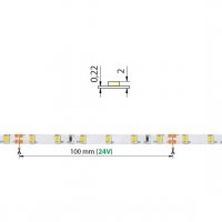 McLed ML-126.374.10.0 LED pásek SMD2835 teple bílý,60LED/m,IP20,DC 24V,8mm