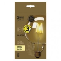 LED žárovka Vintage G125 E27 4W (40W) 470 lm teplá bílá EMOS Z74303