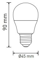 LED MINIGLOBE G45 E27 7,5W/60W NW