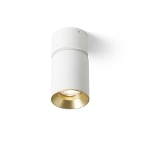 DARIO stropní bílá česaná mosaz 230V GU10 9W RENDL R13867