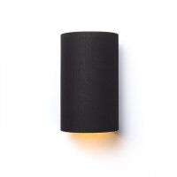 RON W 15/25 nástěnná Polycotton černá/bílé PVC 230V E27 15W RENDL R14544