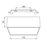 LED svítidlo Mold S15, 15W, 3000K, IP20, CRI90, černá MCLED ML-416.064.33.1