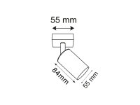bodové svítidlo METRO 1 GU10 bílá 5W 38° 4000K neutrální PANLUX LM14308002