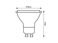 SMD LED, GU10, 7W, 1000lm, 4000K