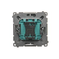 Přepínač sériový, řazení 5, 16AX, 250V~, stříbrná matná metalizované BMW5A.01/43