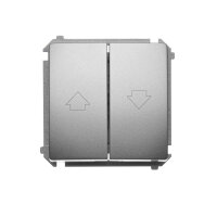 Spínač žaluziový, 10AX, 250V~, Satén KONTAKT SIMON BMZ1.01/29