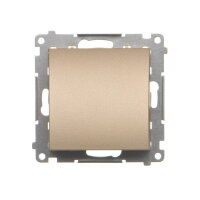 Kabelový výstup (přístroj s krytem) champagne matná KONTAKT SIMON TPK1.01/144