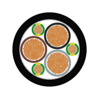 Připojovací motorový kabel ÖLFLEX SERVO 9YSLCY-JB 3X10+3G1,5 BK LAPP 0037019