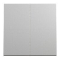 Přepínač NOVÁ UNICA dvojitý střídavý řazení 6+6 (5b), Aluminium