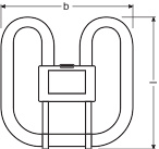 Kompaktní zářivka OSRAM CFL SQUARE 2 pins 28 W/827 GR8