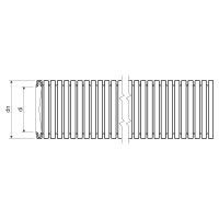 Ohebná trubka PVC MONOFLEX pr. 50 mm, 22212, 320N/5cm, světle šedá