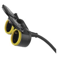 Gumový prodlužovací kabel 2 zásuvky 15M 3x 1,5 IP44 SCHUKO Emos P0702