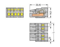 Pružinová svorka CAGE CLAMP 2,5mm2 šedá 7pól. WAGO 231-107/026-000