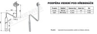 Podpěra vedení pod hřebenáče PV 14 (FeZn) TREMIS V190