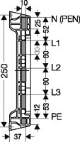 Držák sběrnic pro sběrnice 30x10mm, 630A HENSEL Mi ST 63