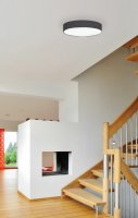 Stropní a nástěnné svítidlo Disk N 300 černá 17W IP20 LED 4000K 922383/07L42