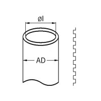 Ochranná hadice polyamidová PA 6, šedá, průměr 42,5mm AGRO 0233.201.036