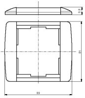 Rámeček jednonásobný 3901E-A00110 03 bílá/bílá Element ABB