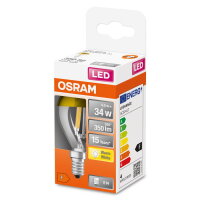 Světelný zdroj LEDVANCE LED Retrofit CLASSIC P Mirror 34 4 W/2700 K E14