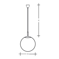 Závěsné svítidlo Polaris ZT PE 400mm 26,2W 3000K černá LUCIS ZT.P1.400.61 PE