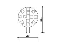 Panlux LM65101001 LED Kapsule 120 12LED G4 teplá