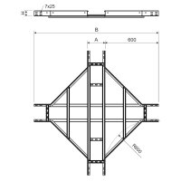 Kříž 110x300, nerezová ocel KOPOS INOXKLKR 110X300_IX