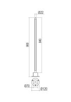 Stojací lampa WIKI ST900 LED SMD 10W IP65 3000K DG REDO 90435