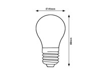 Světelný zdroj SMD LED, E27 G45, 5W, 500lm, 3000K RABALUX 79058