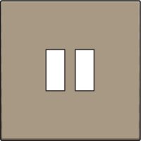 Kryt USB nabíječky-BRONZE NIKO 123-68001