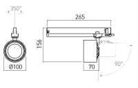 XTORCH ADJ. DALI PROJECTOR for TKN 1x28W