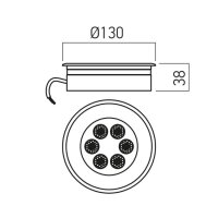 XGROUND GRND. RND. REC. FITTING 6X1.5W 2
